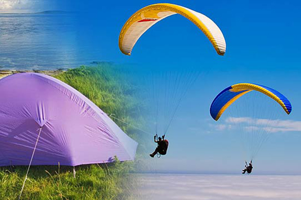 Paragliding And Camping